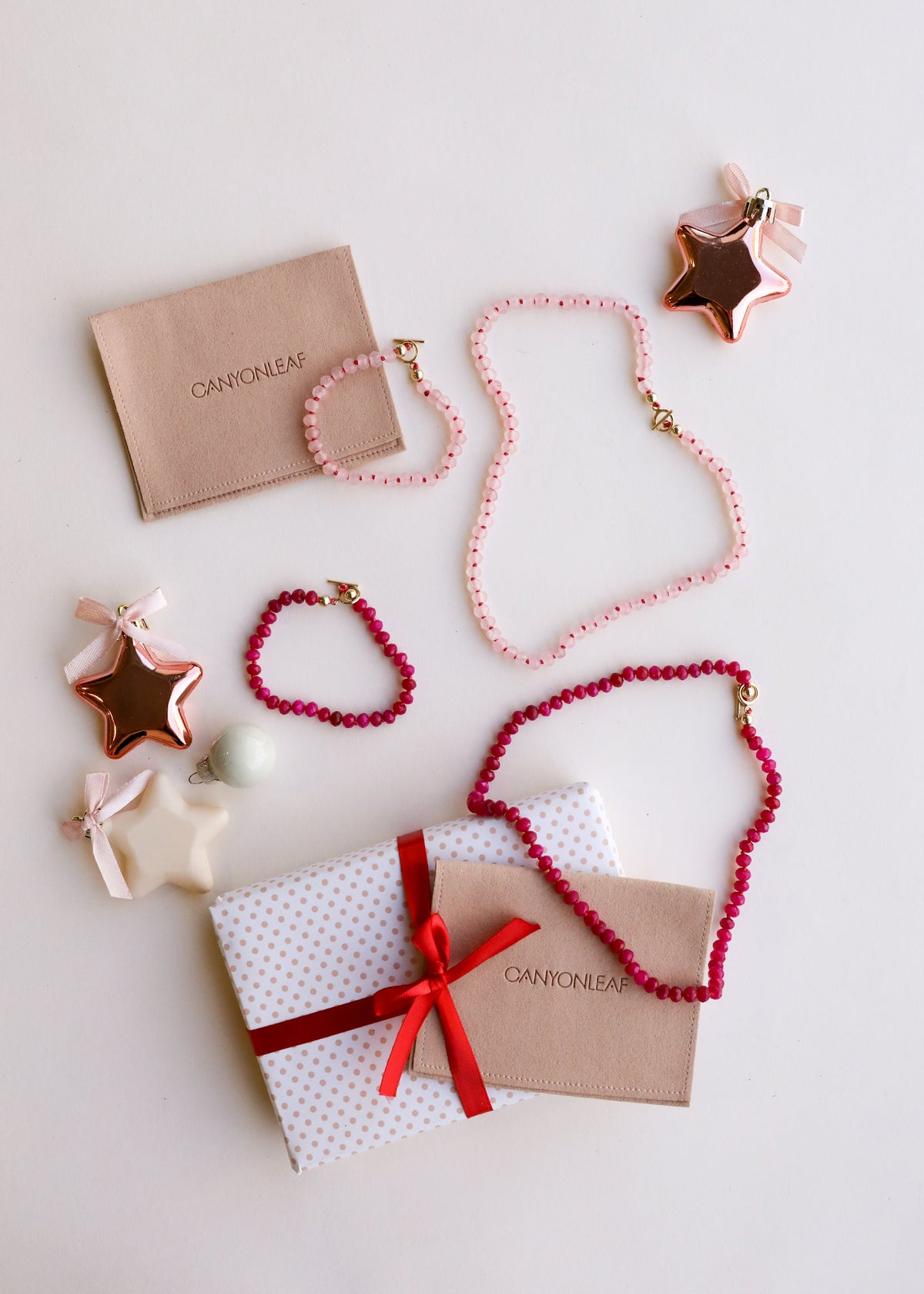 Rose Quartz Gold Filled Toggle Bracelet