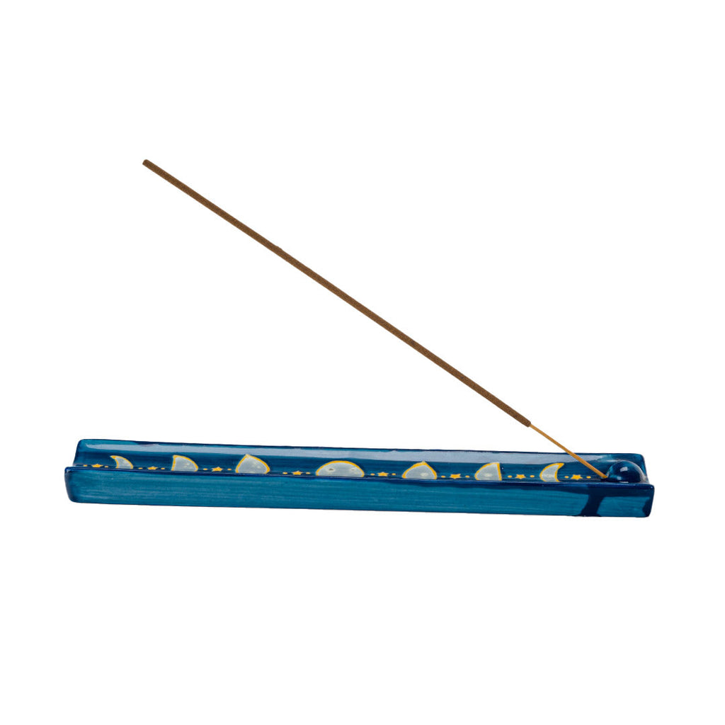 Moon Phase Ceramic Incense Burner