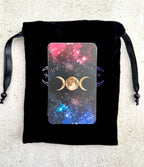 Triple Moon Velvet Tarot Bag