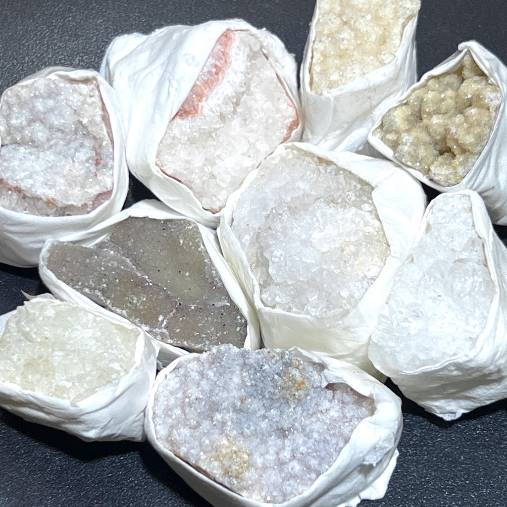 Assorted Druzy Crystal Clusters — Choose Your Pack