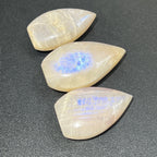 Flashy Peach Moonstone Crystal Flame Point Tower Carving Gemstone Statue Home Decor Supply