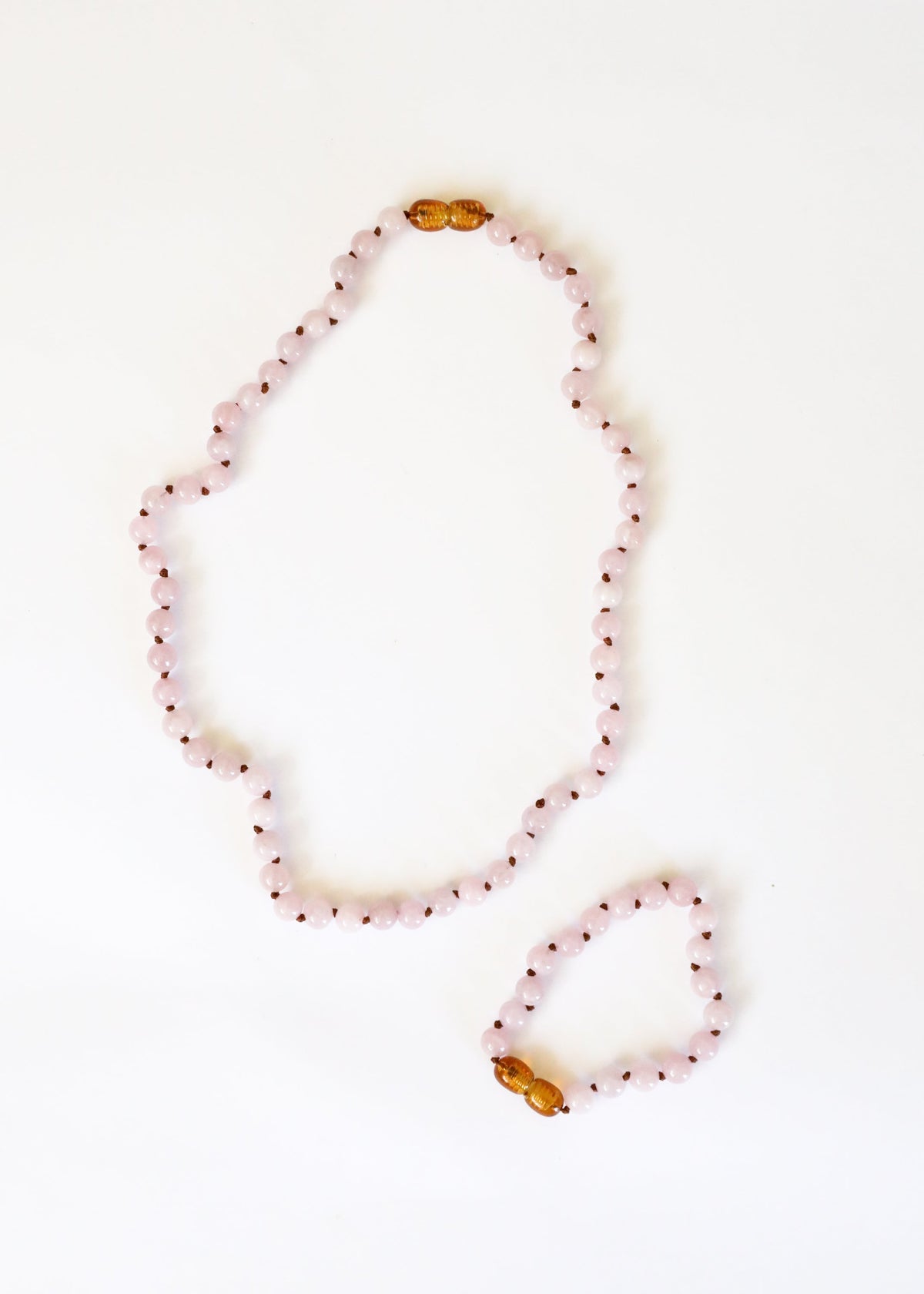 Rose Quartz Beaded Necklace