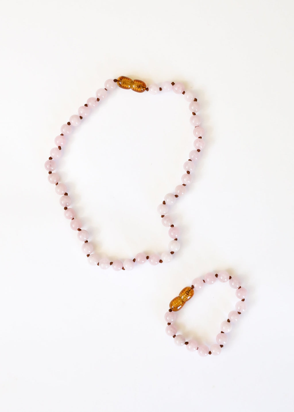 Rose Quartz Beaded Necklace