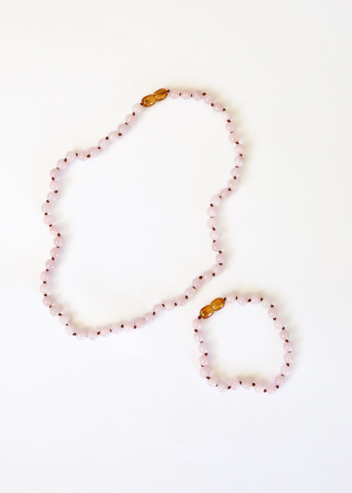 Rose Quartz Beaded Necklace