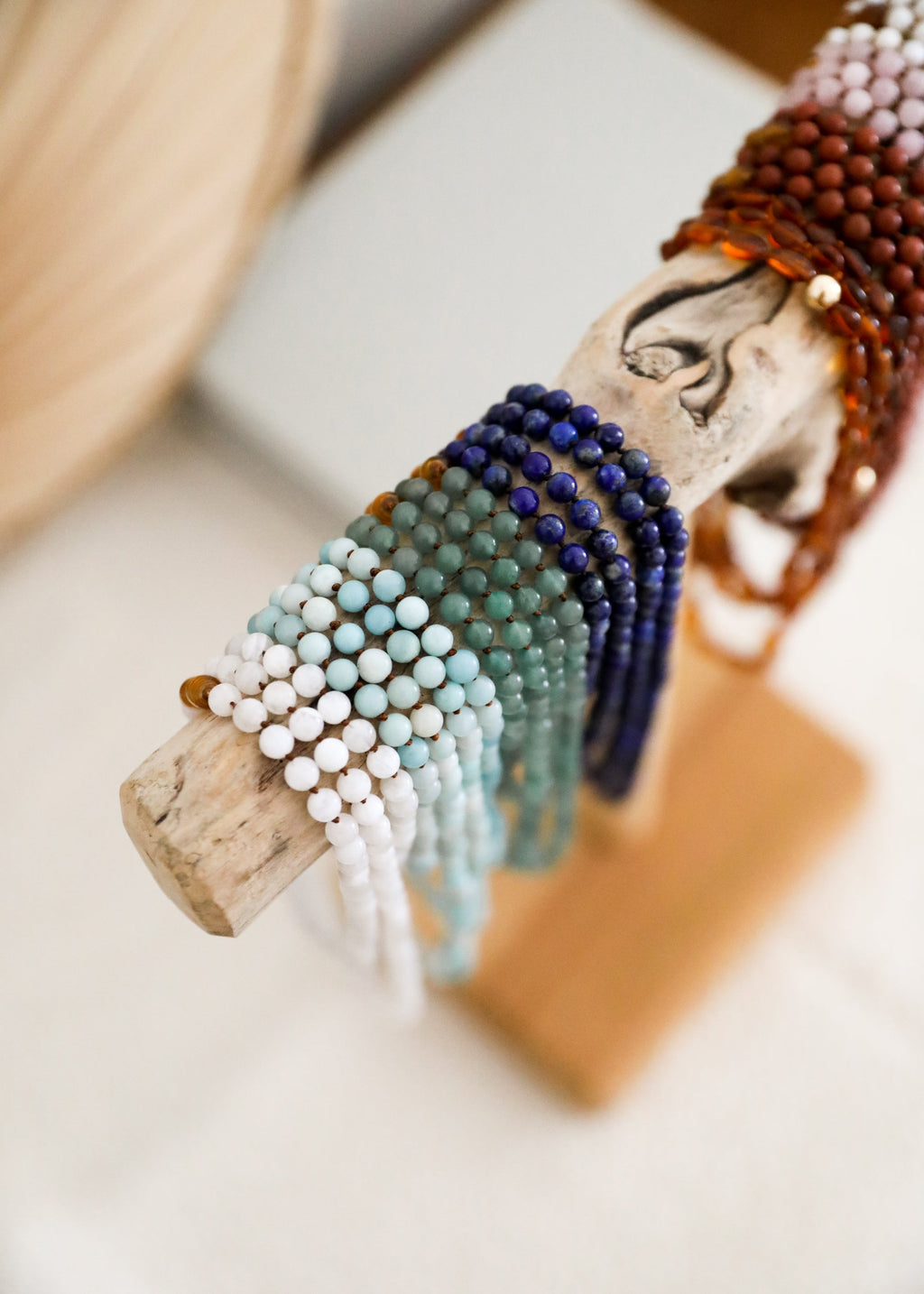 Moonstone Beaded Necklace