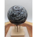 Ocean Jasper Crystal Sphere — 63mm with Display Stand