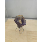 Natural Amethyst Backbone Scepter Crystal with LED — 294g Mineral Specimen