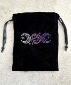Triple Moon Velvet Tarot Bag