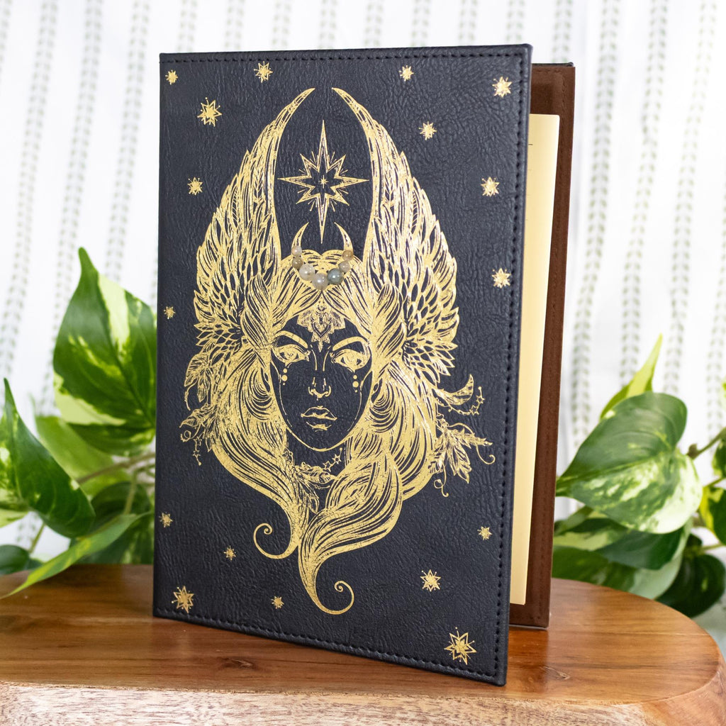 Celestial Goddess Faux Leather Journal