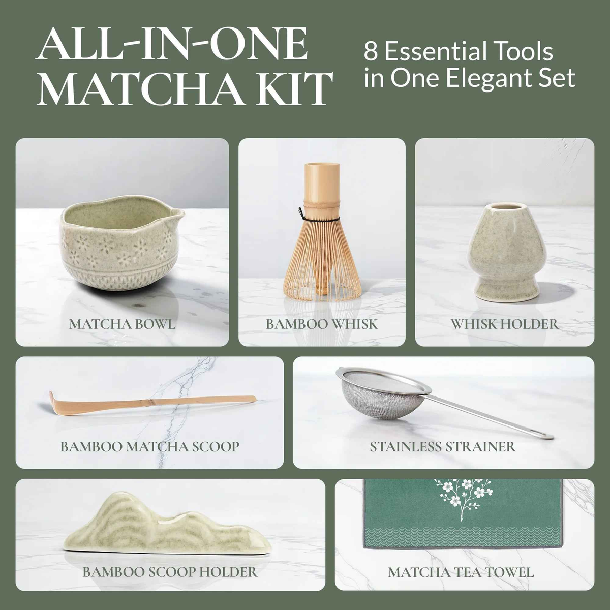 Matcha Whisk & Bowl Gift Set