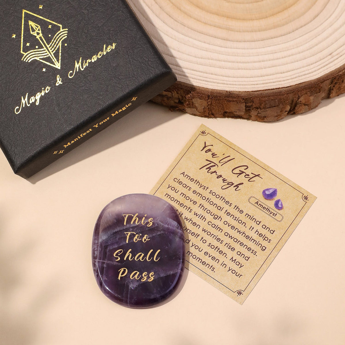 Quiet Strength Pocket Crystal Stone