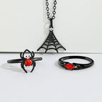 Black Widow - Jewel Candle Ceramic - Sterling Silver