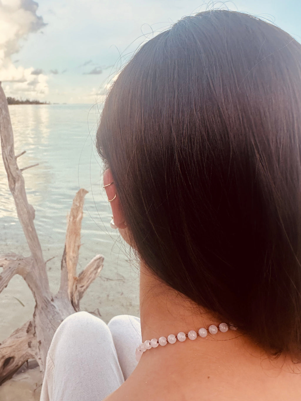 Rose Quartz Beaded Necklace