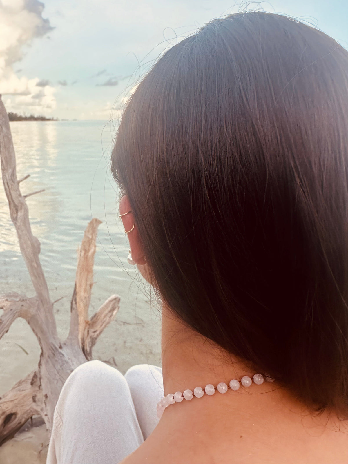 Rose Quartz Beaded Necklace