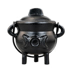 Cast Iron 3" Triple Moon Goddess Cauldron