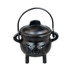 Cast Iron 3" Triple Moon Goddess Cauldron