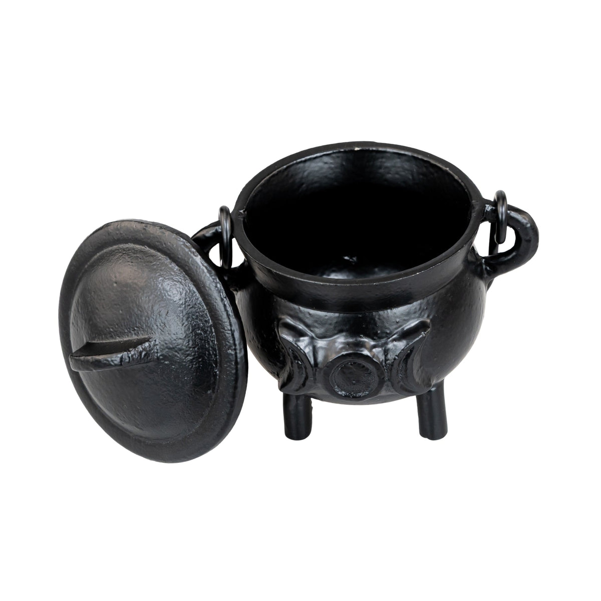 Cast Iron 3" Triple Moon Goddess Cauldron