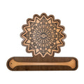 Crystal Grid Wood Incense Burner