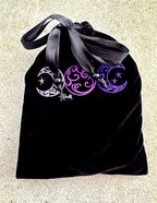 Triple Moon Velvet Tarot Bag