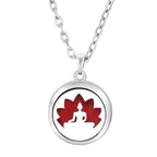 Heart-Shaped Aromatherapy Essential Oil Diffuser Necklace | Stainless Steel Dragonfly Perfume Locket