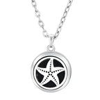 Heart-Shaped Aromatherapy Essential Oil Diffuser Necklace | Stainless Steel Dragonfly Perfume Locket