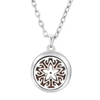 Heart-Shaped Aromatherapy Essential Oil Diffuser Necklace | Stainless Steel Dragonfly Perfume Locket