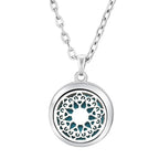 Heart-Shaped Aromatherapy Essential Oil Diffuser Necklace | Stainless Steel Dragonfly Perfume Locket