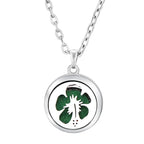 Heart-Shaped Aromatherapy Essential Oil Diffuser Necklace | Stainless Steel Dragonfly Perfume Locket