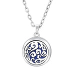 Heart-Shaped Aromatherapy Essential Oil Diffuser Necklace | Stainless Steel Dragonfly Perfume Locket