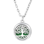 Heart-Shaped Aromatherapy Essential Oil Diffuser Necklace | Stainless Steel Dragonfly Perfume Locket