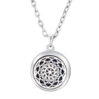 Heart-Shaped Aromatherapy Essential Oil Diffuser Necklace | Stainless Steel Dragonfly Perfume Locket