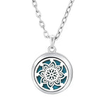 Heart-Shaped Aromatherapy Essential Oil Diffuser Necklace | Stainless Steel Dragonfly Perfume Locket