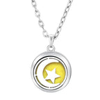 Heart-Shaped Aromatherapy Essential Oil Diffuser Necklace | Stainless Steel Dragonfly Perfume Locket