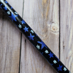 Hand Painted Decorative Round Broom, 26" Handmade Witches Besom