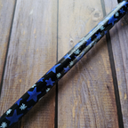 Hand Painted Decorative Round Broom, 26" Handmade Witches Besom