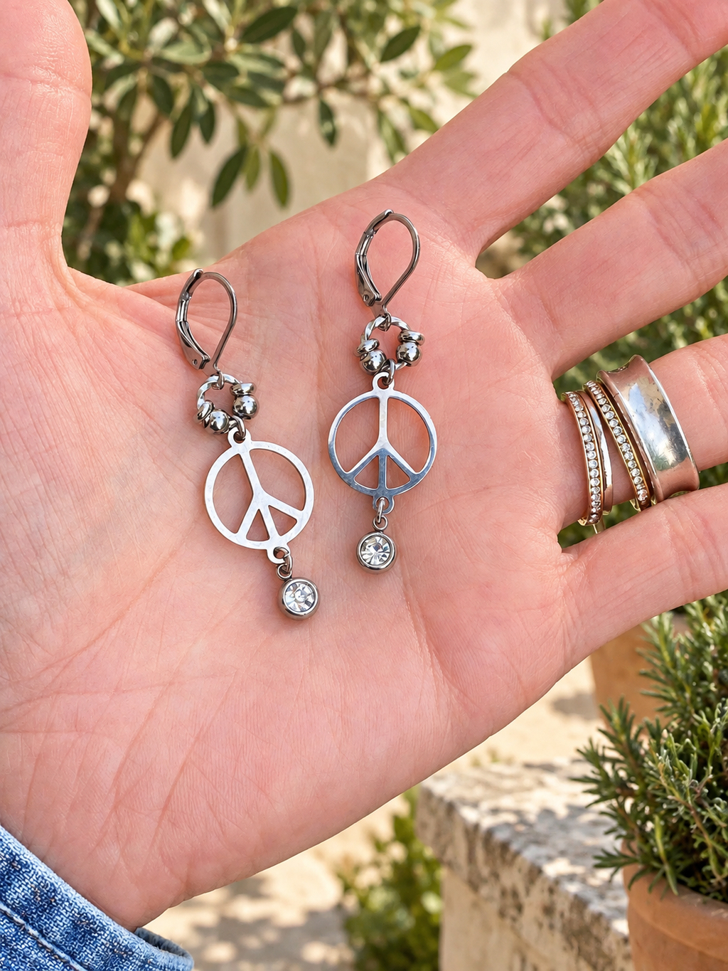 Peace Sign Earrings