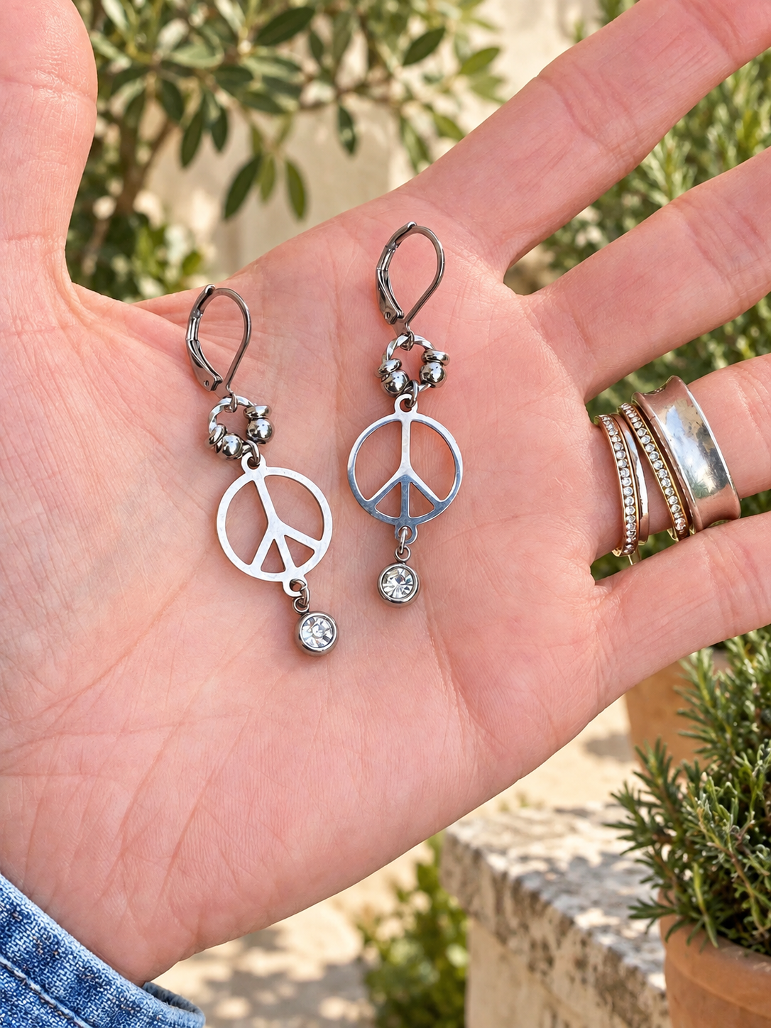 Peace Sign Earrings