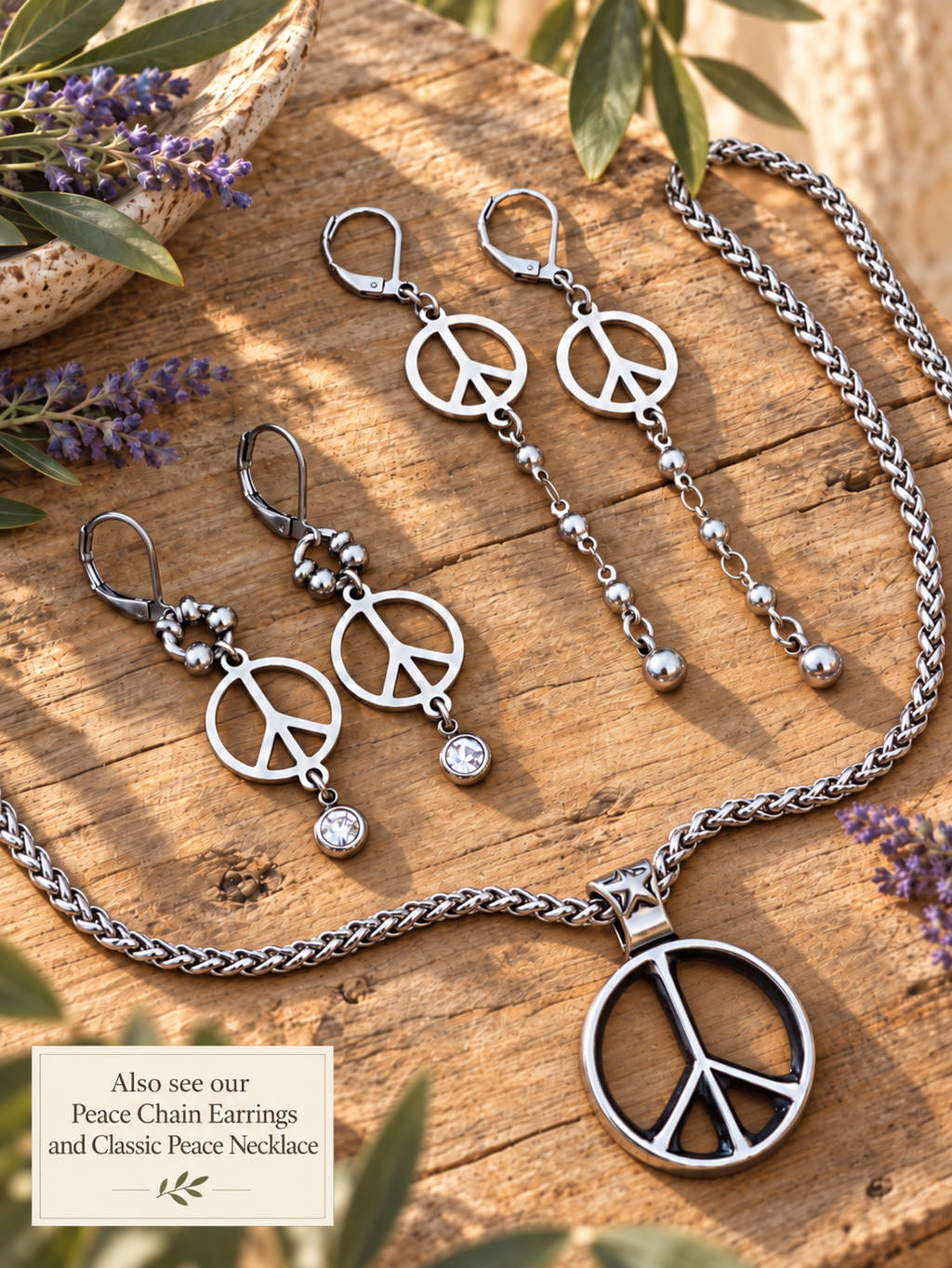 Peace Sign Earrings