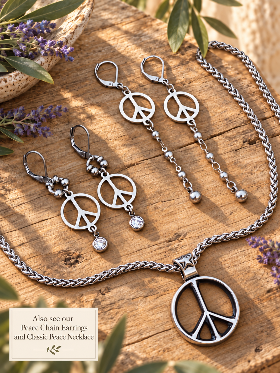 Peace Sign Earrings
