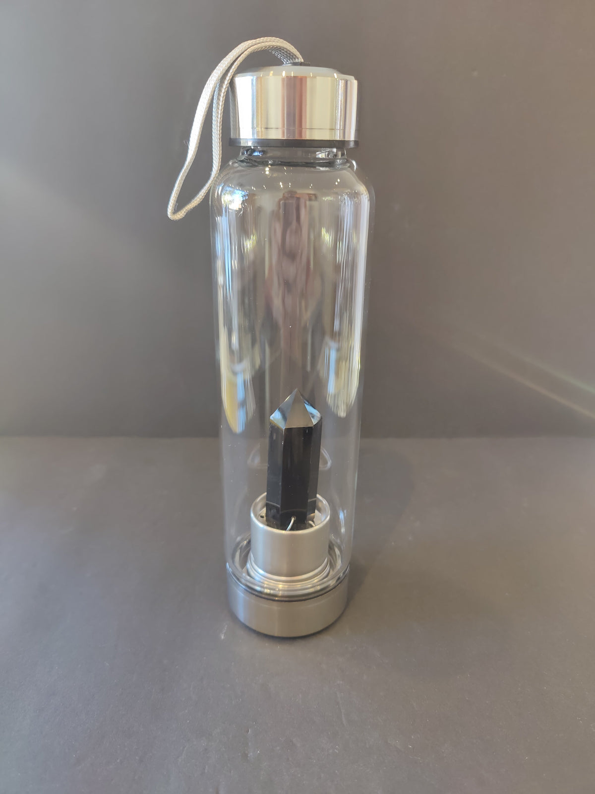 Crystal Glass Water Bottle — 16 oz
