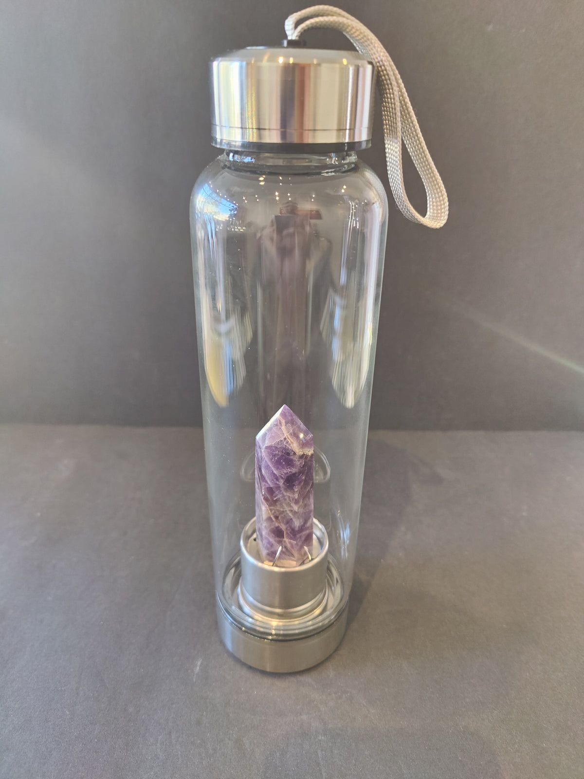 Crystal Glass Water Bottle — 16 oz