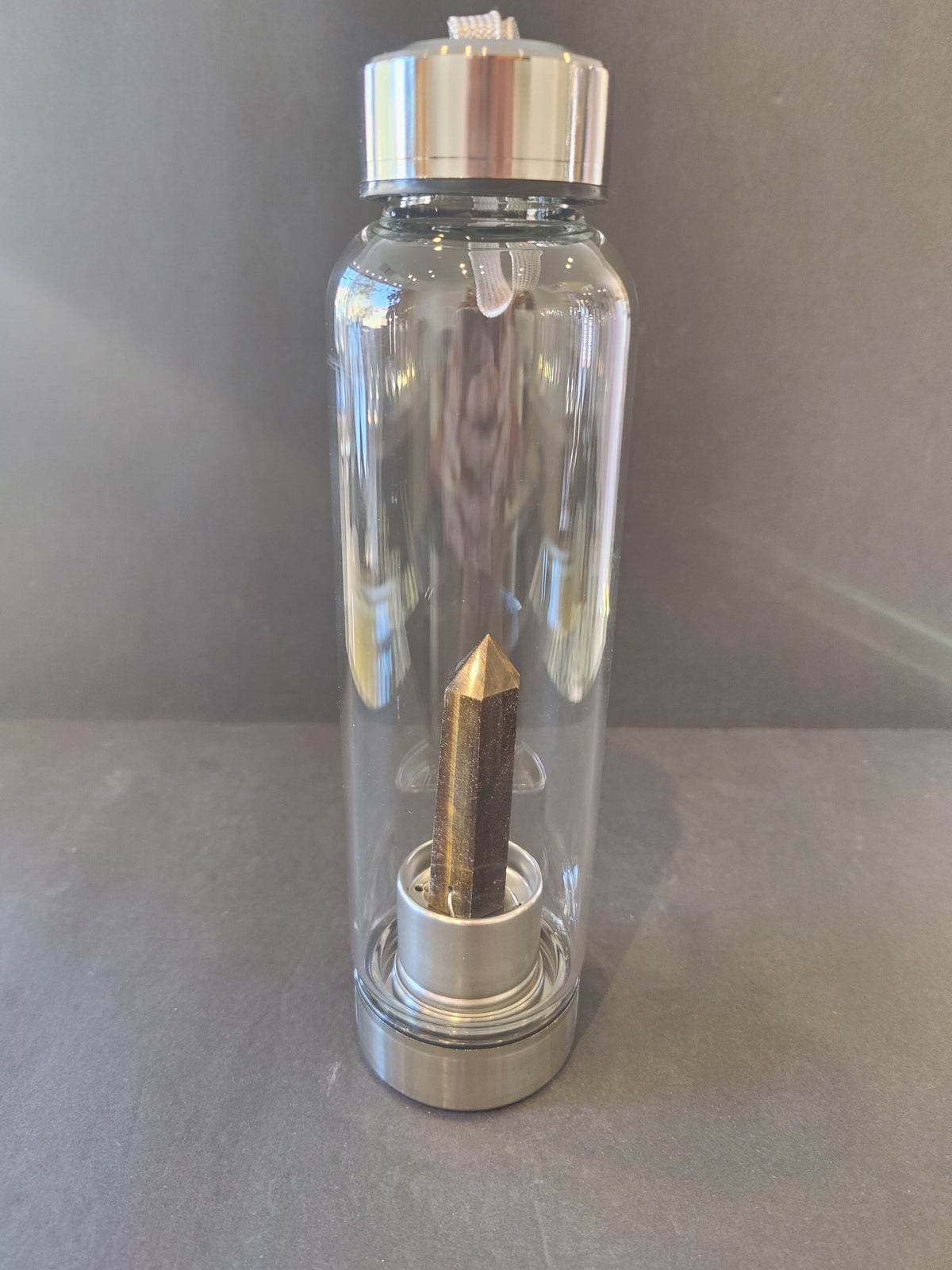 Crystal Glass Water Bottle — 16 oz