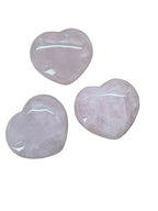 45mm Rose Quartz Crystal Heart Palm Stone
