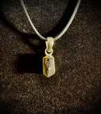 Raw Moldavite Pendant Necklace - Cosmic Transformation