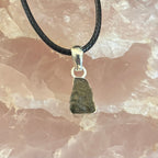 Raw Moldavite Pendant Necklace - Cosmic Transformation