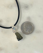 Raw Moldavite Pendant Necklace - Cosmic Transformation