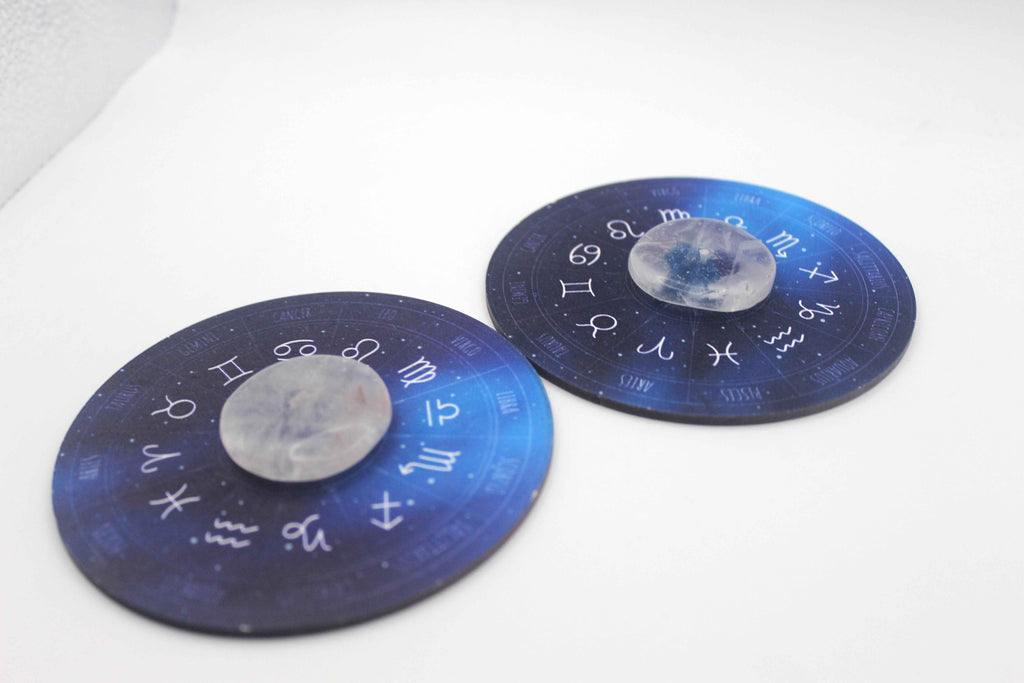 Zodiac Quartz Crystal Incense Holder