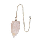 Raw Rose Quartz Pendulum