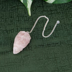 Raw Rose Quartz Pendulum