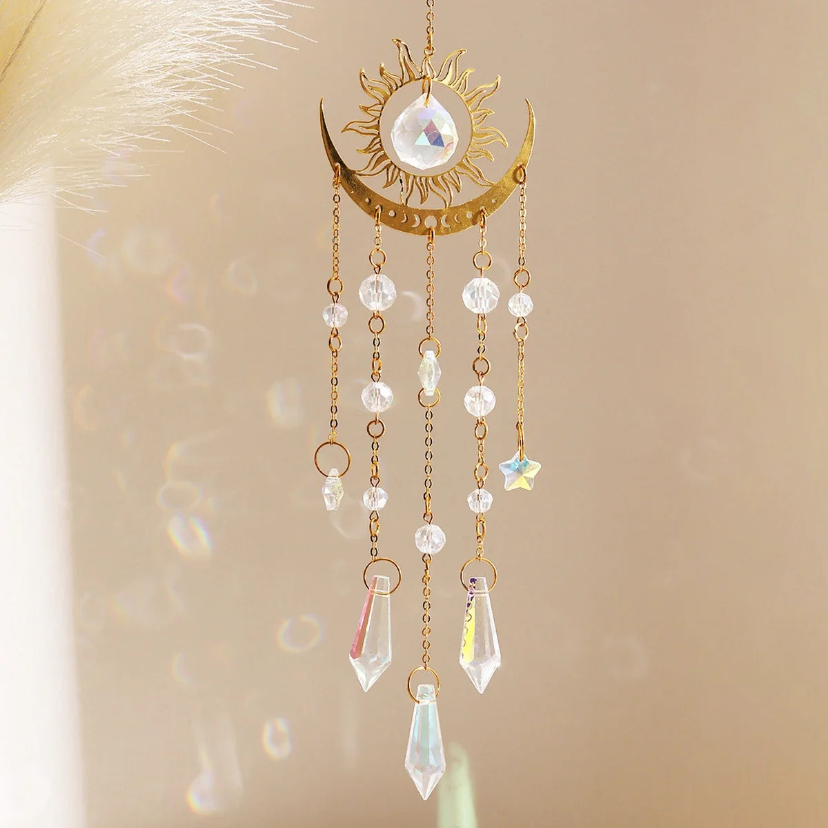 Moon Phase Crystal Suncatcher